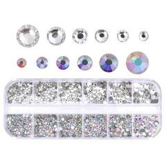 ADANİL SWAROSKİ TIRNAK SÜSLEME TAŞ SETİ - 12'Lİ KUTU