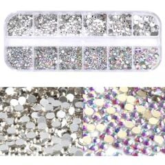 ADANİL SWAROSKİ TIRNAK SÜSLEME TAŞ SETİ - 12'Lİ KUTU