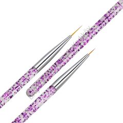 3'lü Tırnak Süsleme Nail Art Fırça Seti