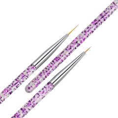 3'lü Tırnak Süsleme Nail Art Fırça Seti