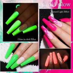 UR SUGAR GLOW IN DARK GEL KARANLIKTA PARLAYAN KALICI OJE F001
