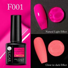 UR SUGAR GLOW IN DARK GEL KARANLIKTA PARLAYAN KALICI OJE F001