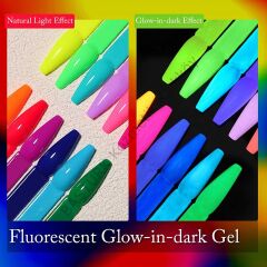 UR SUGAR GLOW IN DARK GEL KARANLIKTA PARLAYAN KALICI OJE F001