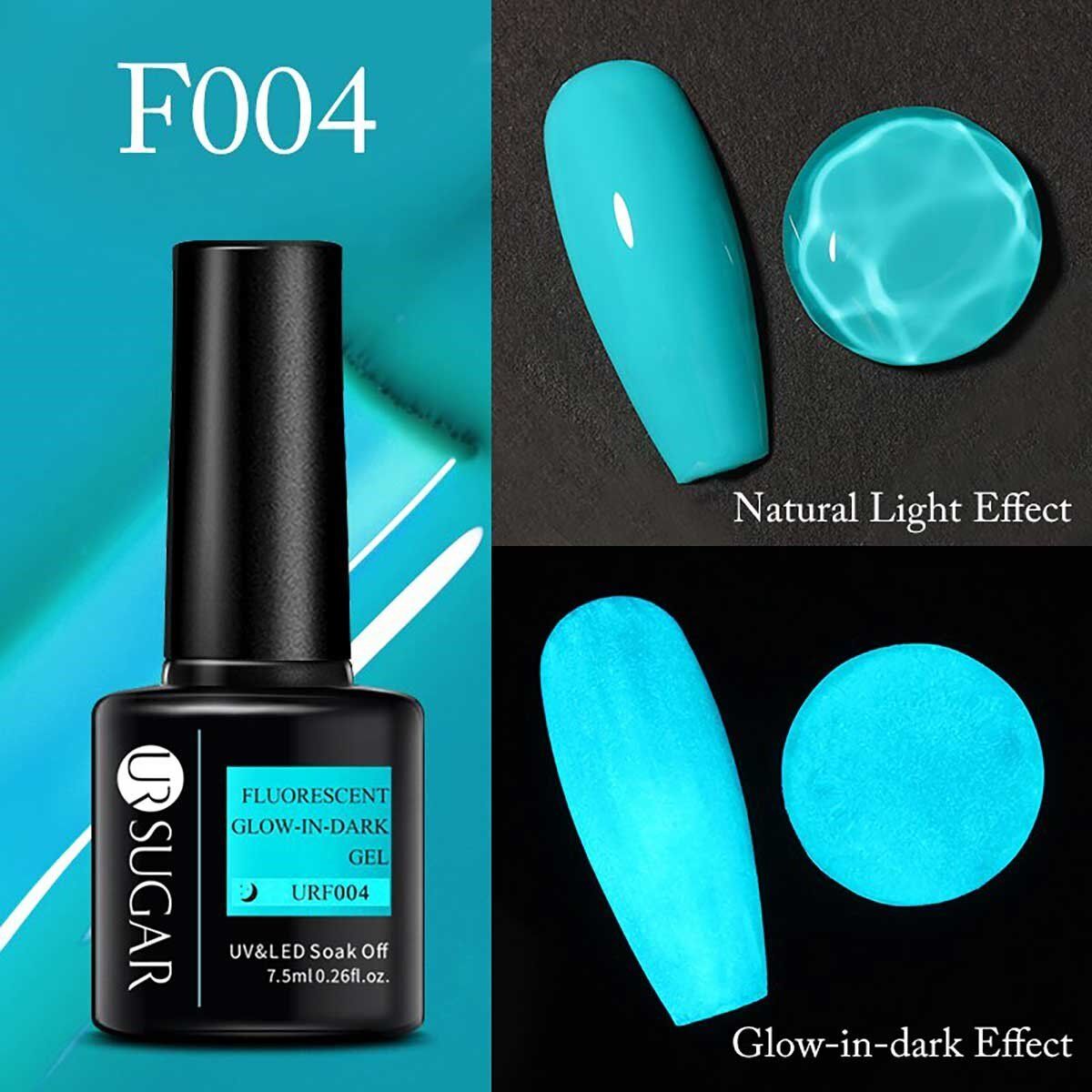 UR SUGAR GLOW IN DARK GEL KARANLIKTA PARLAYAN KALICI OJE F004