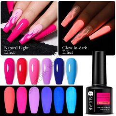 UR SUGAR GLOW IN DARK GEL KARANLIKTA PARLAYAN KALICI OJE F011