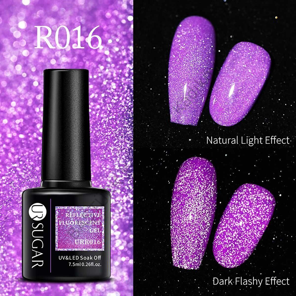 UR SUGAR REFLECTİVE FLUORESCENT GEL KARANLIKTA PARLAYAN SİMLİ KALICI OJE R016