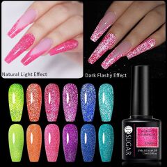 UR SUGAR REFLECTİVE FLUORESCENT GEL KARANLIKTA PARLAYAN SİMLİ KALICI OJE R022