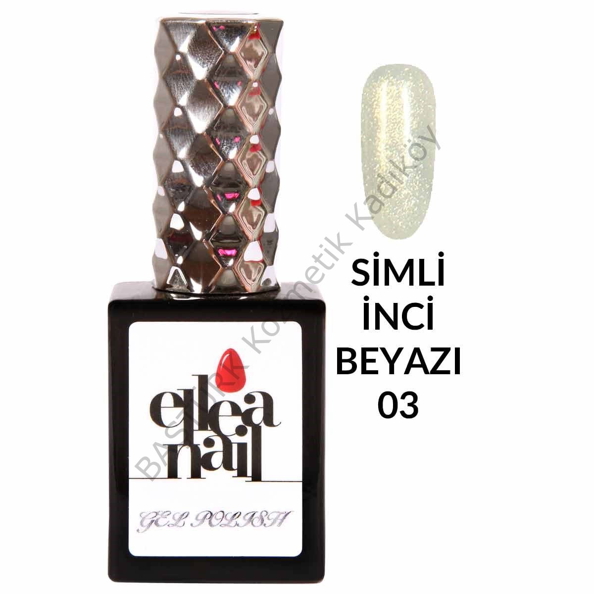 ELLEA NAİL SALON BOY 15 ML UV LED SİMLİ KALICI OJE PEARLY WHITE 03