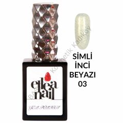 ELLEA NAİL SALON BOY 15 ML UV LED SİMLİ KALICI OJE PEARLY WHITE 03