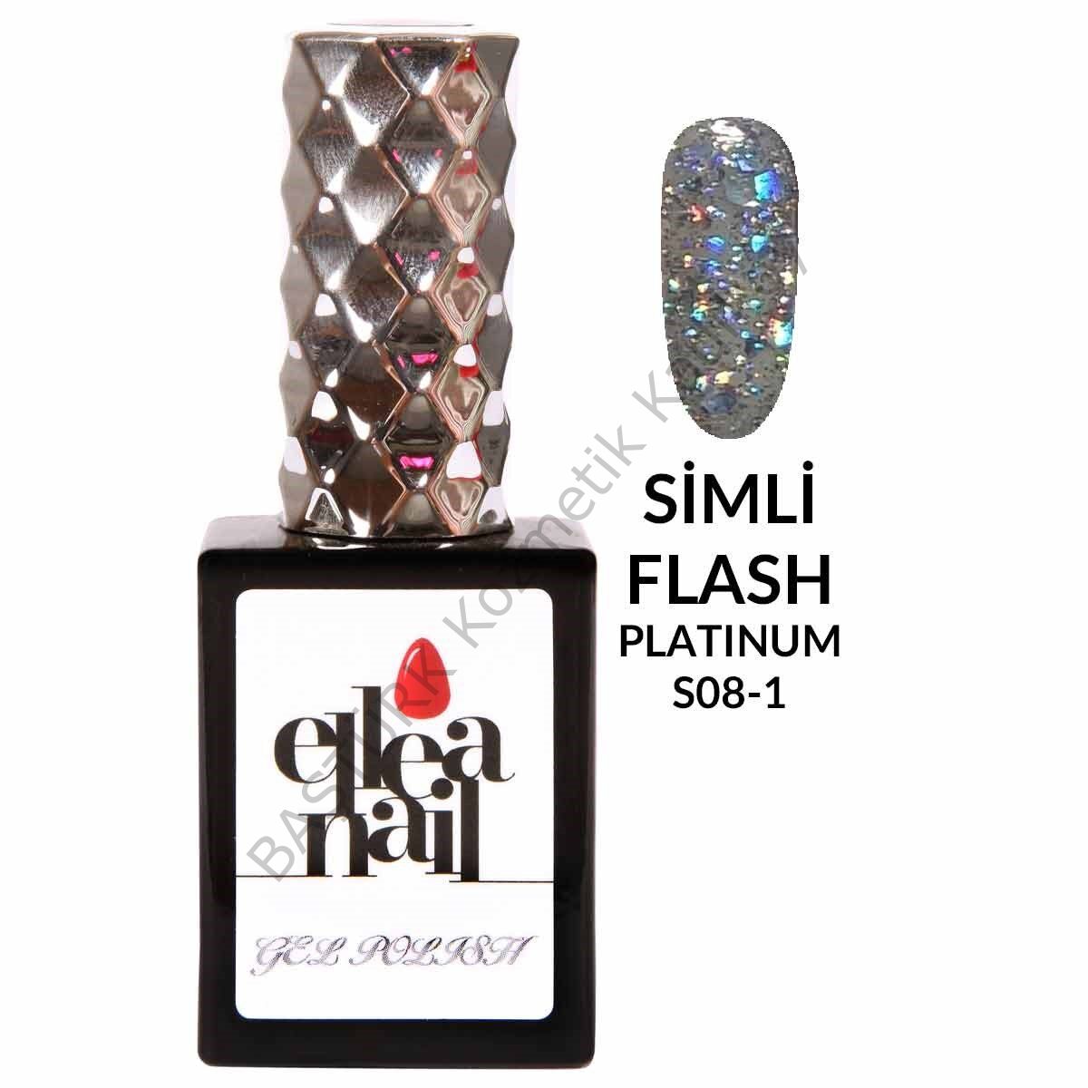 ELLEA NAİL SALON BOY 15 ML UV LED SİMLİ KALICI OJE PLATİNİUM FLASH SCALE 1