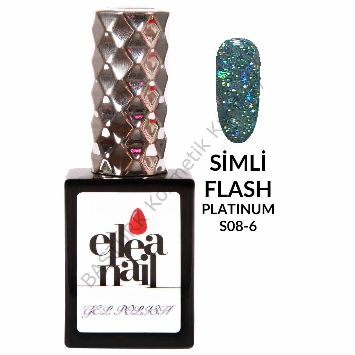 ELLEA NAİL SALON BOY 15 ML UV LED SİMLİ KALICI OJE PLATİNİUM FLASH SCALE 6