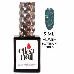 ELLEA NAİL SALON BOY 15 ML UV LED SİMLİ KALICI OJE PLATİNİUM FLASH SCALE 6