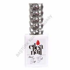 ELLEA NAİL SALON BOY 15 ML UV LED PROTEZ TIRNAK KALICI OJE TOP COAT STEEL PARLAK