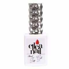 ELLEA NAİL SALON BOY 15 ML UV LED PROTEZ TIRNAK KALICI OJE TOP COAT STEEL PARLAK