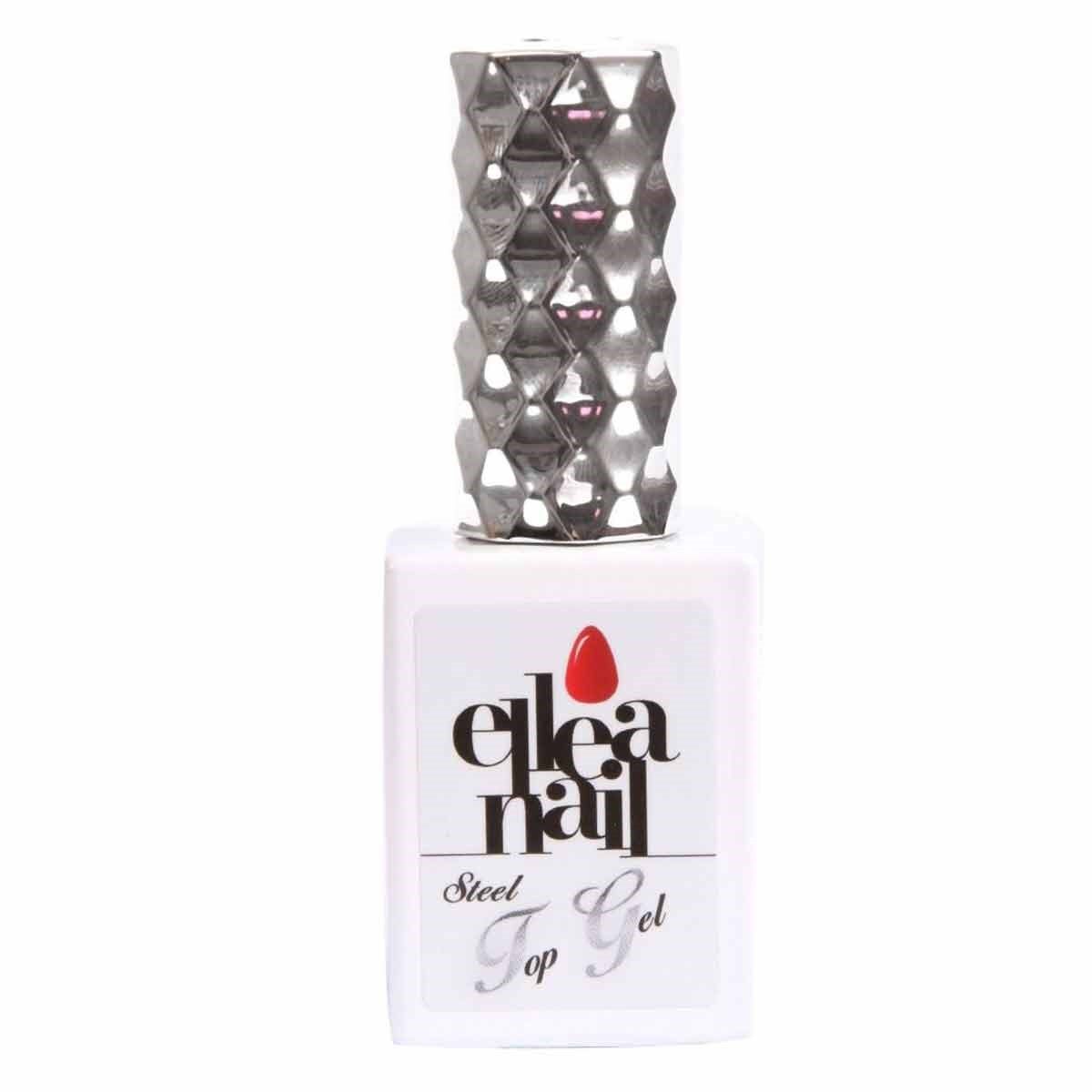 ELLEA NAİL SALON BOY 15 ML UV LED PROTEZ TIRNAK KALICI OJE TOP COAT STEEL PARLAK