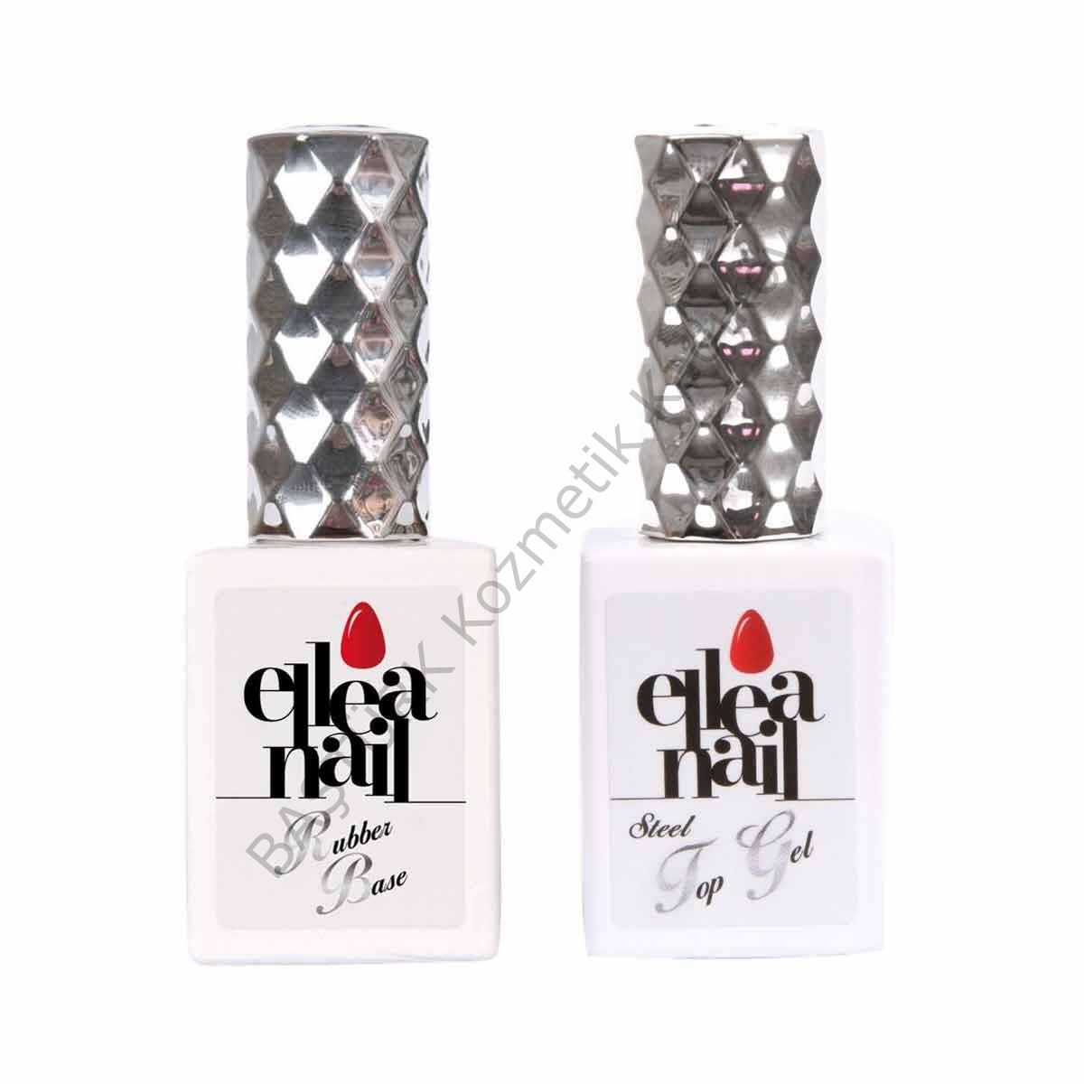 ELLEA NAİL RUBBER BASE GEL VE STEEL TOP COAT SET
