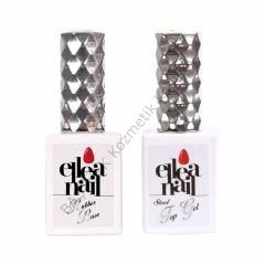ELLEA NAİL RUBBER BASE GEL VE STEEL TOP COAT SET