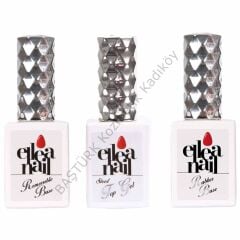 ELLEA NAİL REMOVABLE BASE COAT RUBBER BASE GEL VE STELL TOP COAT SET