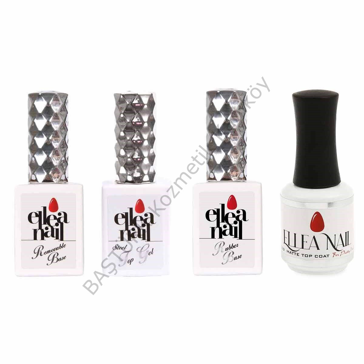 ELLEA NAİL REMOVABLE RUBBER BASE VE STELL MATTE TOP COAT SET