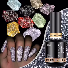 Reflective Top Coat 15 ml Kalıcı Ojelerinizi Diskoya Çevirin