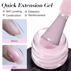 Pembe Oje Şişesinde Pembe Jel 15 ml