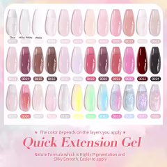 Oje Şişesinde Nude Pembe Jel 15 ml Biab Jel B010