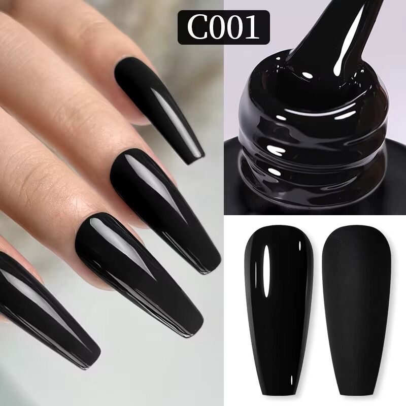 C001 Siyah Kalıcı Oje 15 ml Yoğun Kıvam Yüksek Kalite