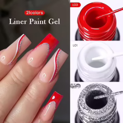 Beyaz Renk İnce Fırçalı Çizim Jeli 10 ml
