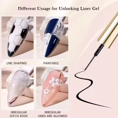 Siyah Renk İnce Fırçalı Çizim Jeli 10 ml