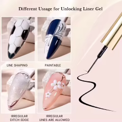 Gümüş Renkli İnce Fırçalı Metalik Çizim Jeli 10 ml