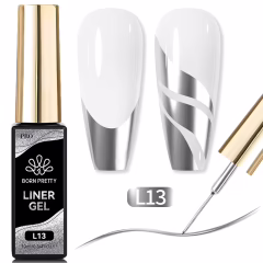 Gümüş Renkli İnce Fırçalı Metalik Çizim Jeli 10 ml