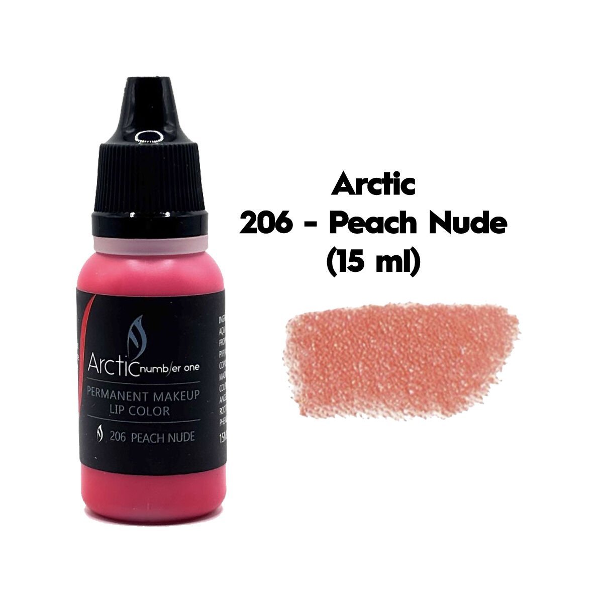 Arctic 206 Peach Nude Şeftali Nude Rengi Kalıcı Makyaj Dudak Pigmenti 15 ml
