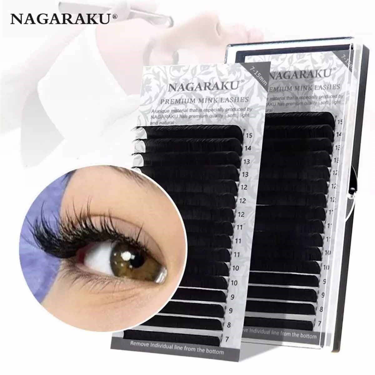 NAGARAKU 0,05 KALINLIK D KIVRIM MİX İPEK KİRPİK 7-15 MM BOY ARALIĞI