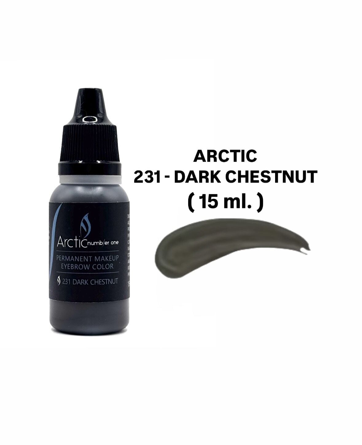 Arctic 231 Dark Chestnut Koyu Kestane Kalıcı Makyaj Kaş Pigmenti 15 ml
