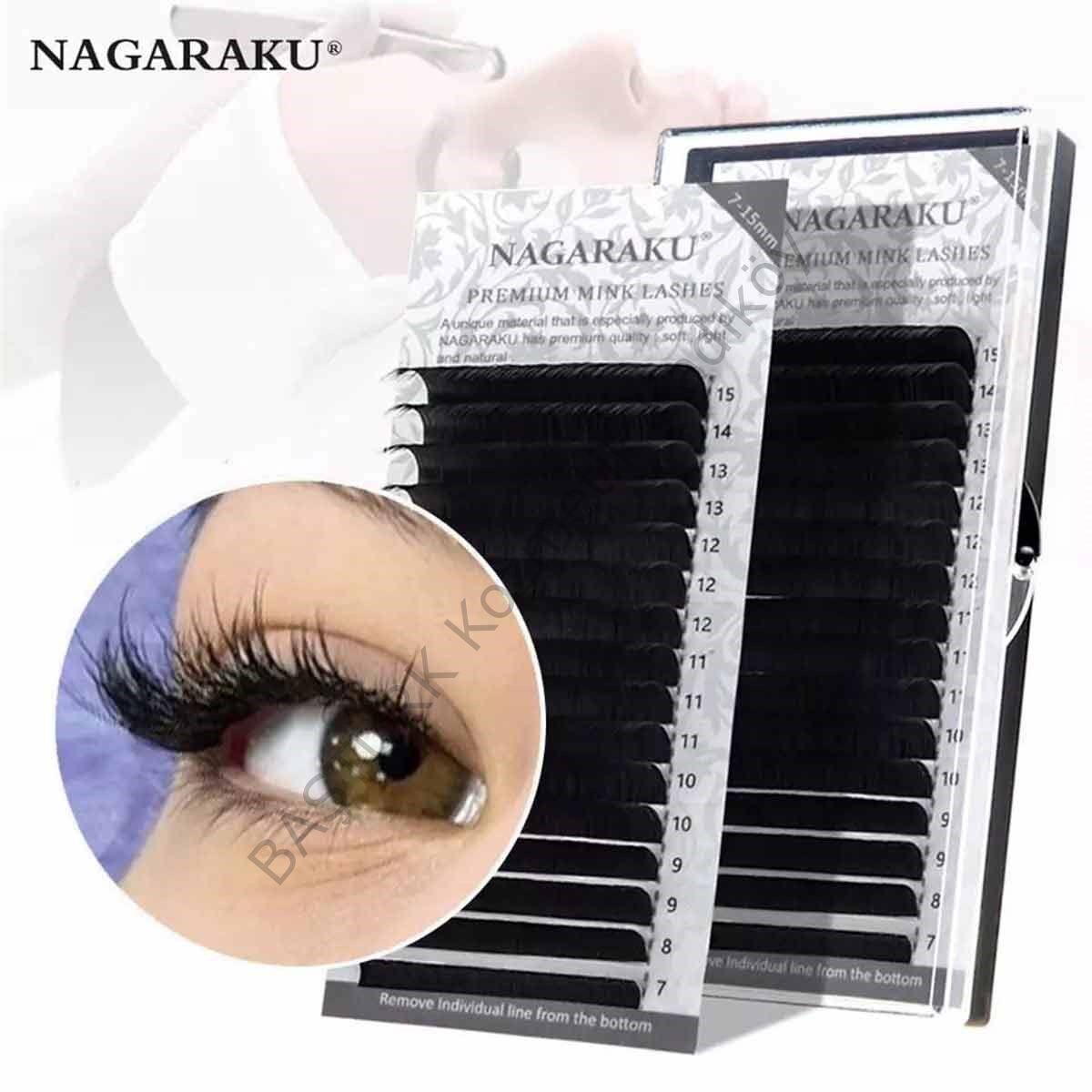 NAGARAKU 0,10 KALINLIK C KIVRIM MİX İPEK KİRPİK 7-15 MM BOY ARALIĞI