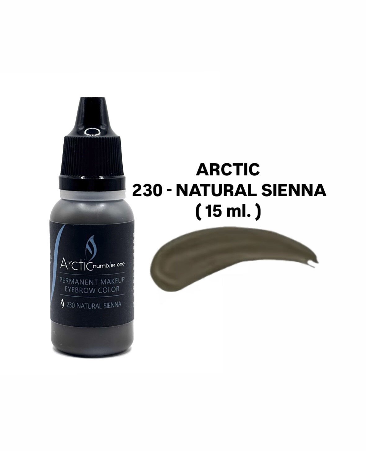 Arctic 230 Natural Sienna Doğal Koyu Kahverengi Kalıcı Makyaj Kaş Pigmenti 15 ml