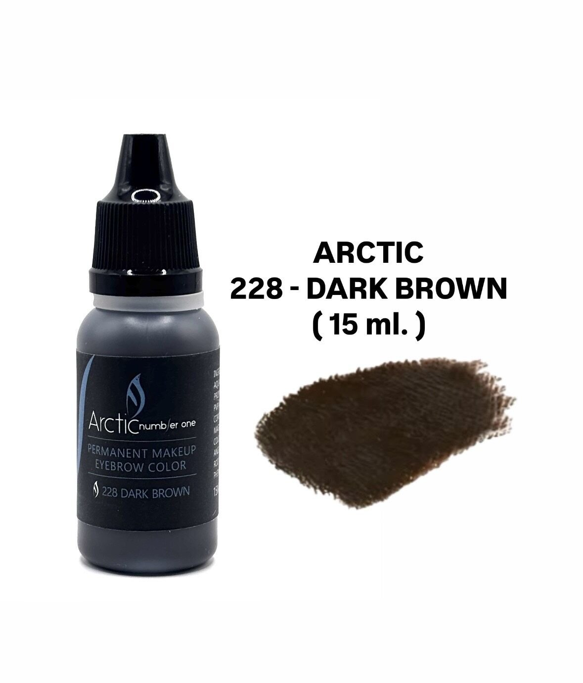Arctic 228 Dark Brown Koyu Kahverengi Kalıcı Makyaj Kaş Pigmenti 15 ml