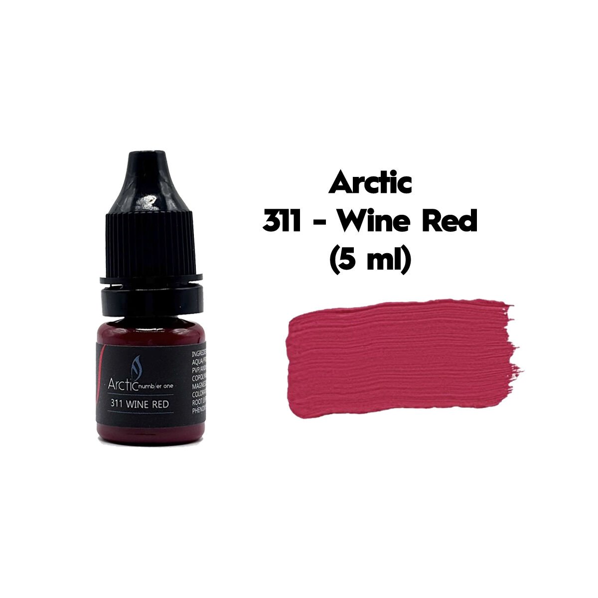 Arctic 311 Wine Red Şarap Kırmızısı Kalıcı Makyaj Dudak Pigmenti 5 ml