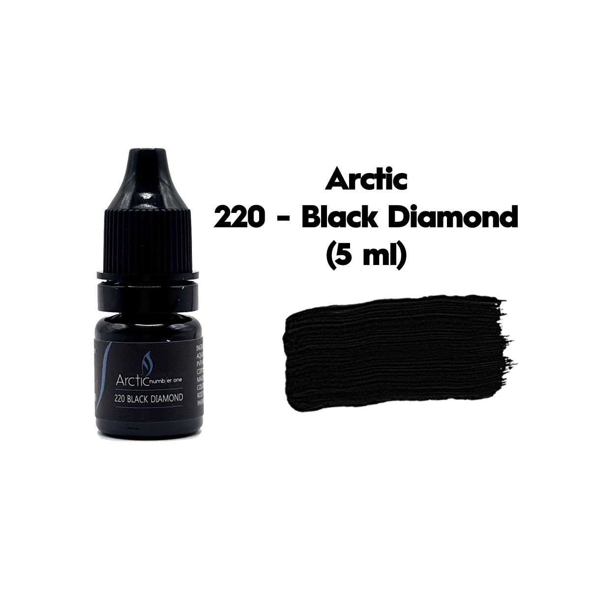 Arctic 220 Black Diamond Siyah Elmas Kalıcı Makyaj Eyeliner Pigmenti 5 ml