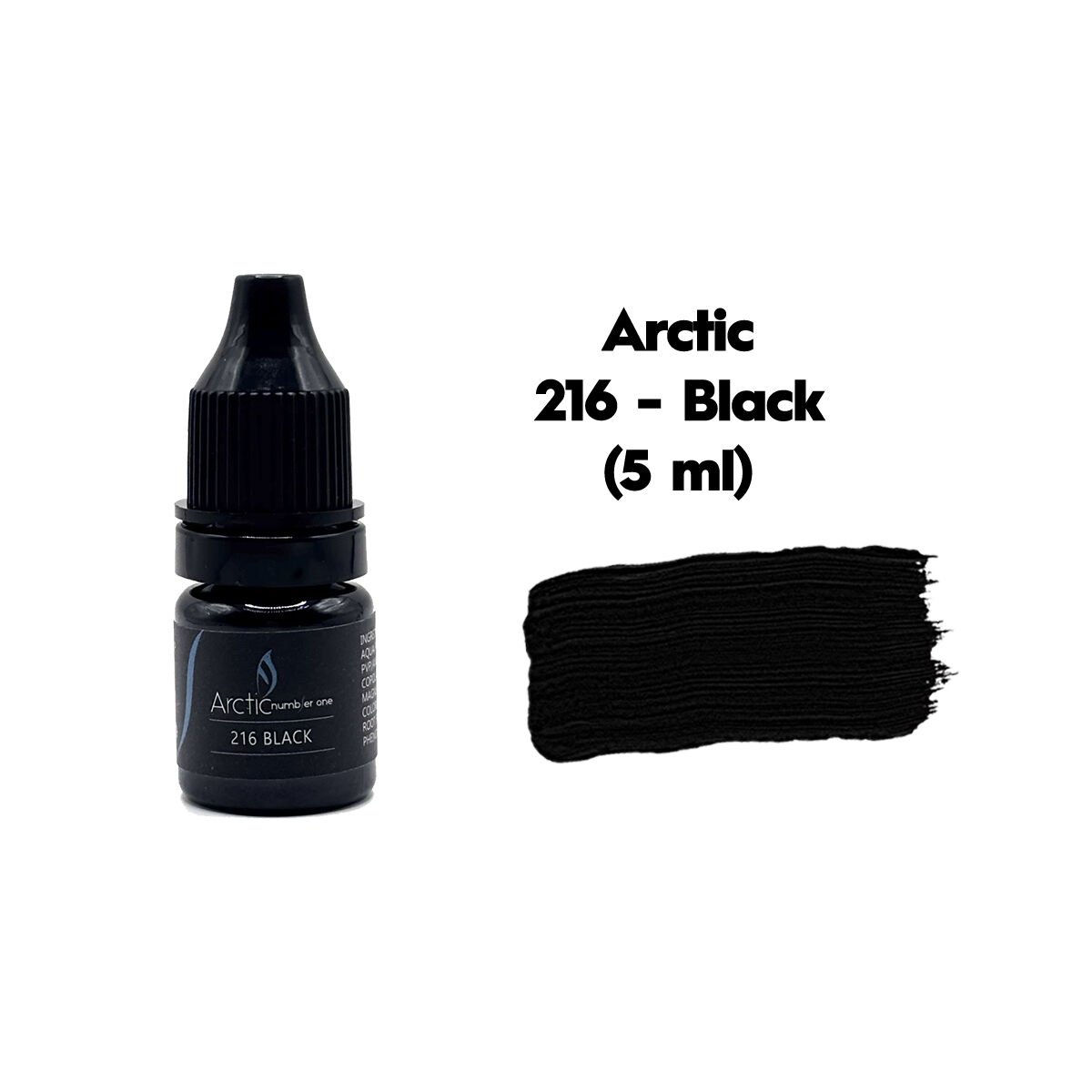 Arctic 216 Black Siyah Kalıcı Makyaj Eyeliner Pigmenti 5 ml