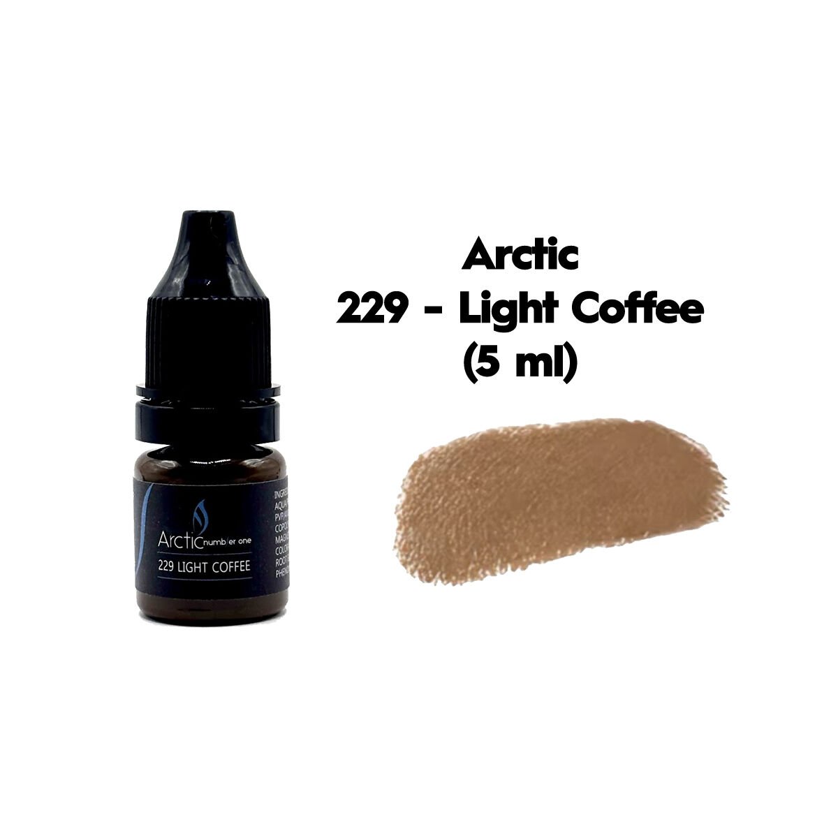 Arctic 229 Light Coffee Açık Kahverengi Kalıcı Makyaj Kaş Pigmenti 5 ml