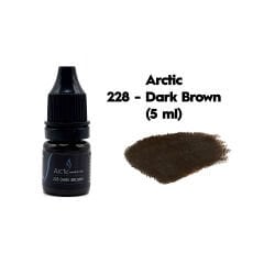 Arctic 228 Dark Brown Koyu Kahverengi Kalıcı Makyaj Kaş Pigmenti 5 ml