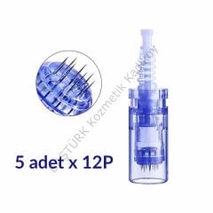 ADANİL DR. PEN 12 PİN DERMAPEN İĞNESİ ORİJİNAL DERMAPEN İĞNE KARTUŞU SOKETLİ 5 ADET
