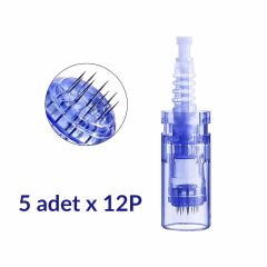 ADANİL DR. PEN 12 PİN DERMAPEN İĞNESİ ORİJİNAL DERMAPEN İĞNE KARTUŞU SOKETLİ 5 ADET