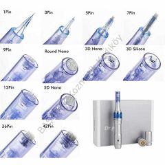 ADANİL DR. PEN 12 PİN DERMAPEN İĞNESİ ORİJİNAL DERMAPEN İĞNE KARTUŞU SOKETLİ 10 ADET