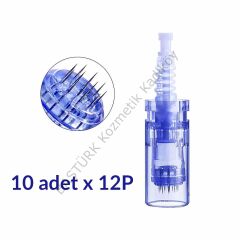 ADANİL DR. PEN 12 PİN DERMAPEN İĞNESİ ORİJİNAL DERMAPEN İĞNE KARTUŞU SOKETLİ 10 ADET