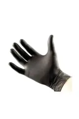 Siyah Nitril Eldiven Small 100'lü