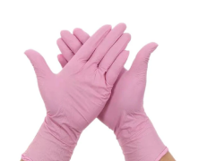 Pembe Nitril Eldiven Small 100'lü