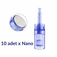ADANİL DR. PEN NANO ROUND DERMAPEN İĞNESİ ORİJİNAL DERMAPEN İĞNE KARTUŞU SOKETLİ 10 ADET