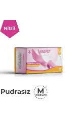 Pembe Nitril Eldiven Medium 100'lü